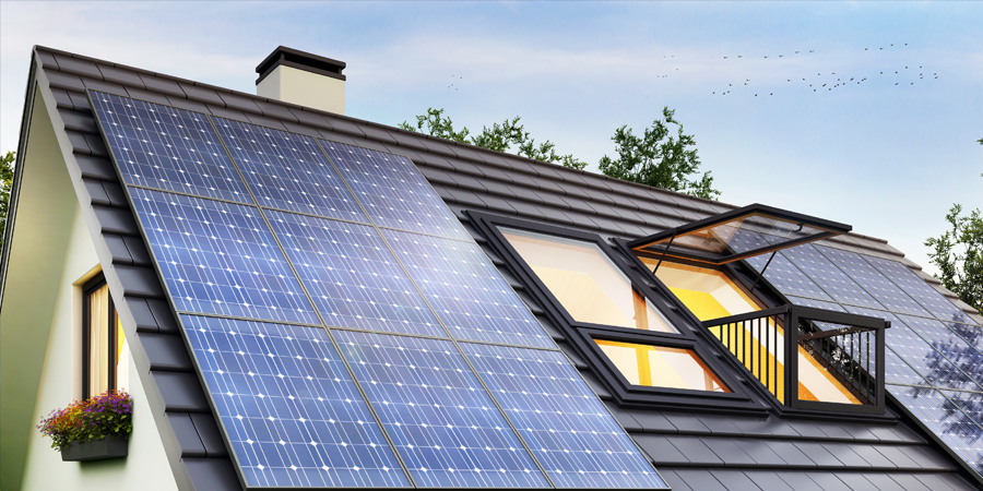 Placas solares grande